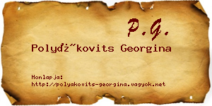 Polyákovits Georgina névjegykártya